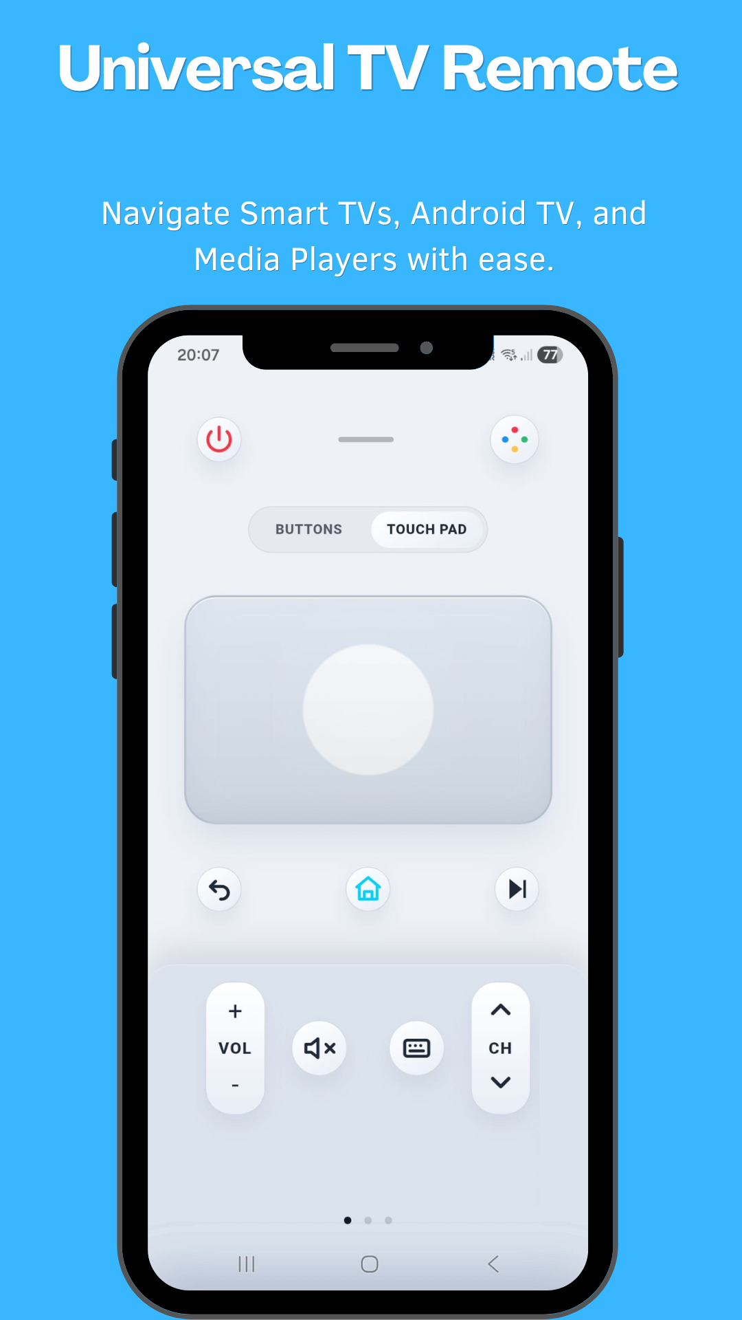 Omni Control Bluetooth keyboard screenshot