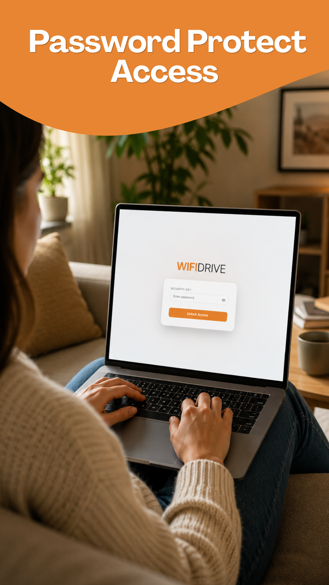 WiFi Drive pinned files screen